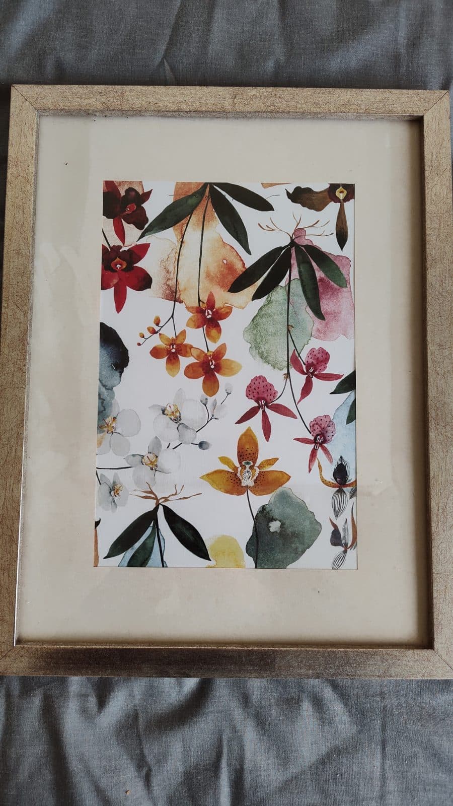 Set de 2 cuadros con ilustraciones botánicas de flores — foto 2