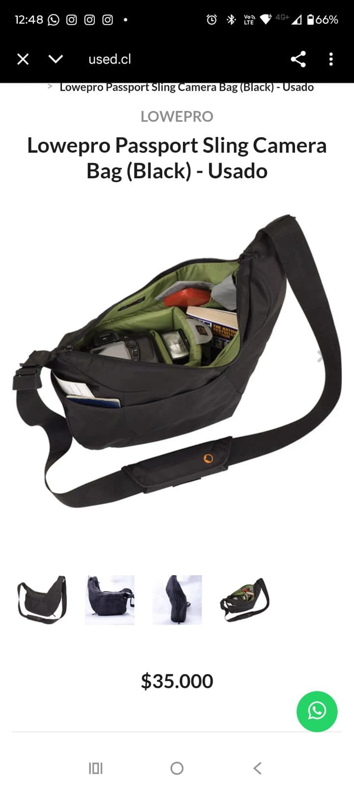 Bolso para Cámara Lowepro Passport Sling